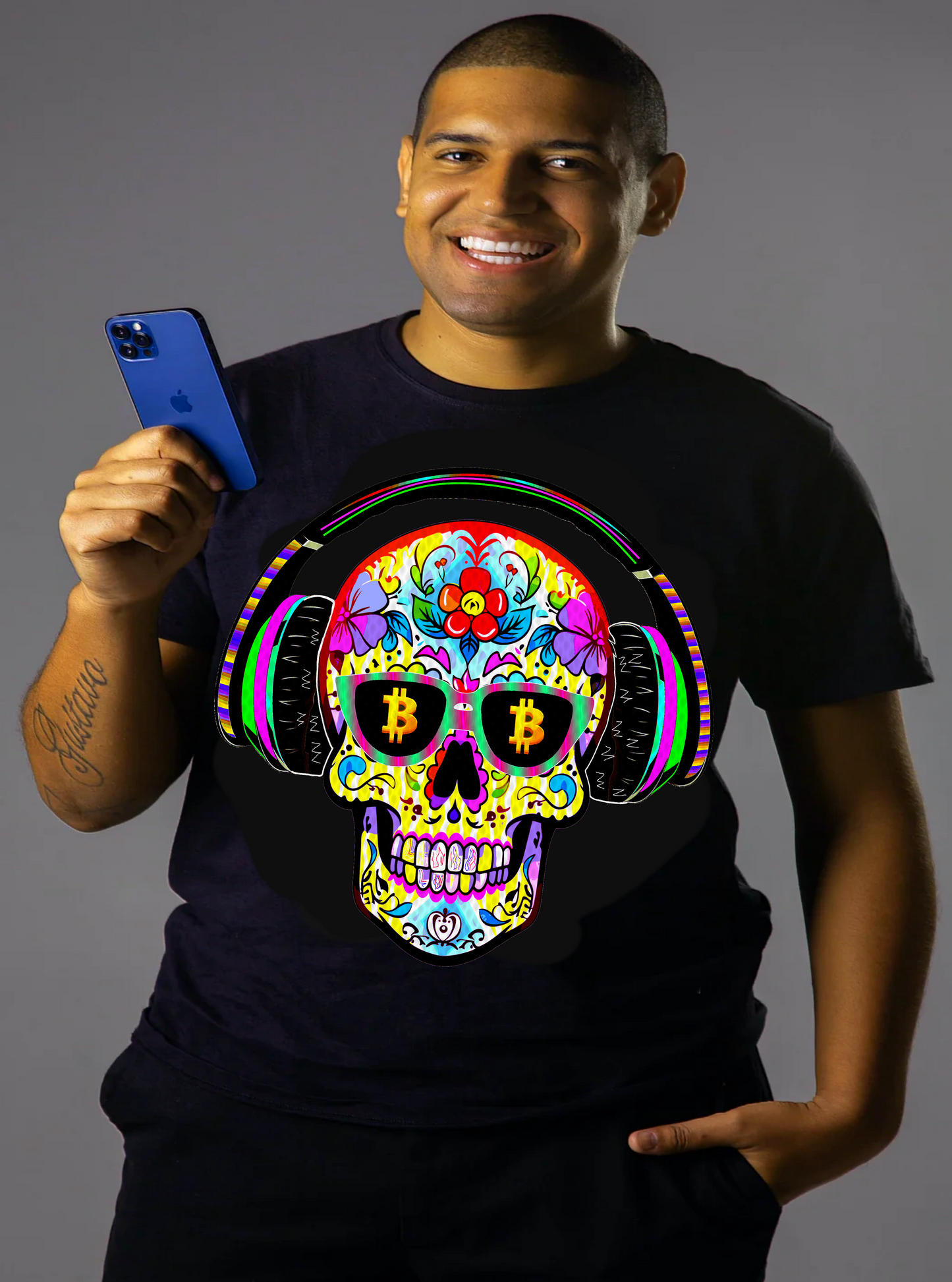 SKULL-MUSIK-T-SHIRT