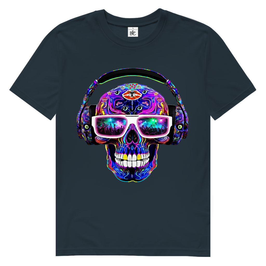 SKULL DISKO Herren Premium Bio T-Shirt