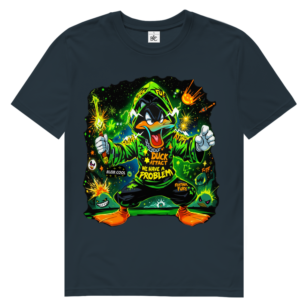 Duck Attack Neon Fury Herren Premium Bio T-Shirt