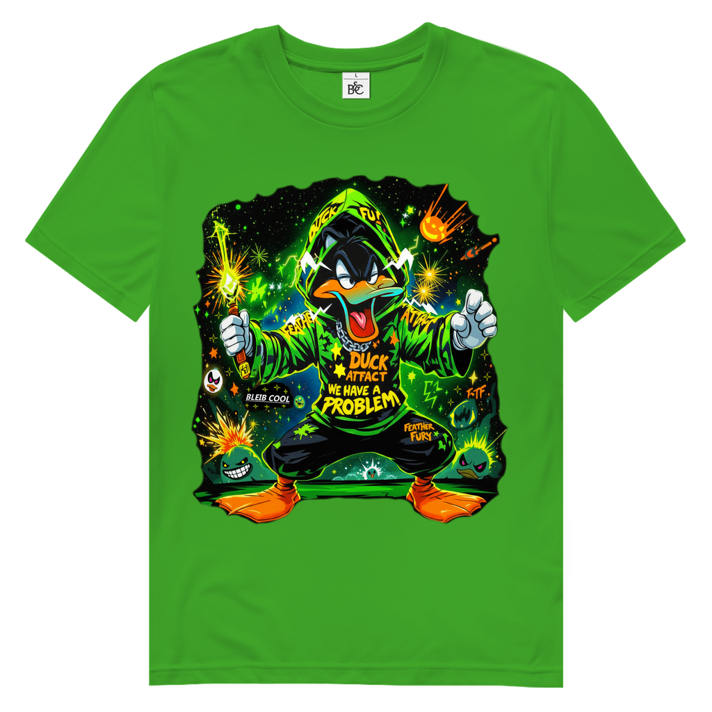 Duck Attack Neon Fury Herren Premium Bio T-Shirt