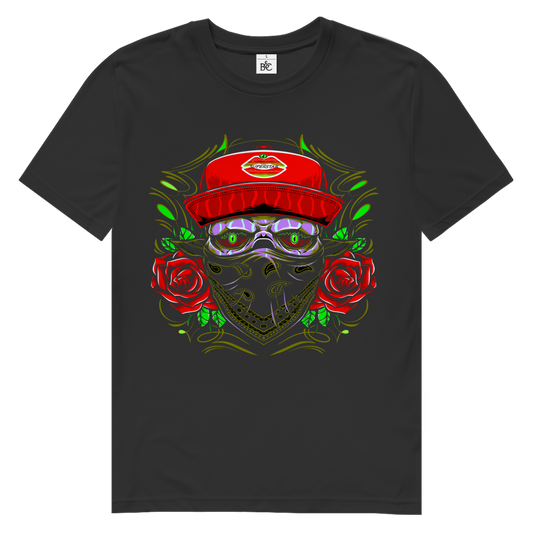 SUPERSTAR ROSE SKULL Herren Premium Bio T-Shirt