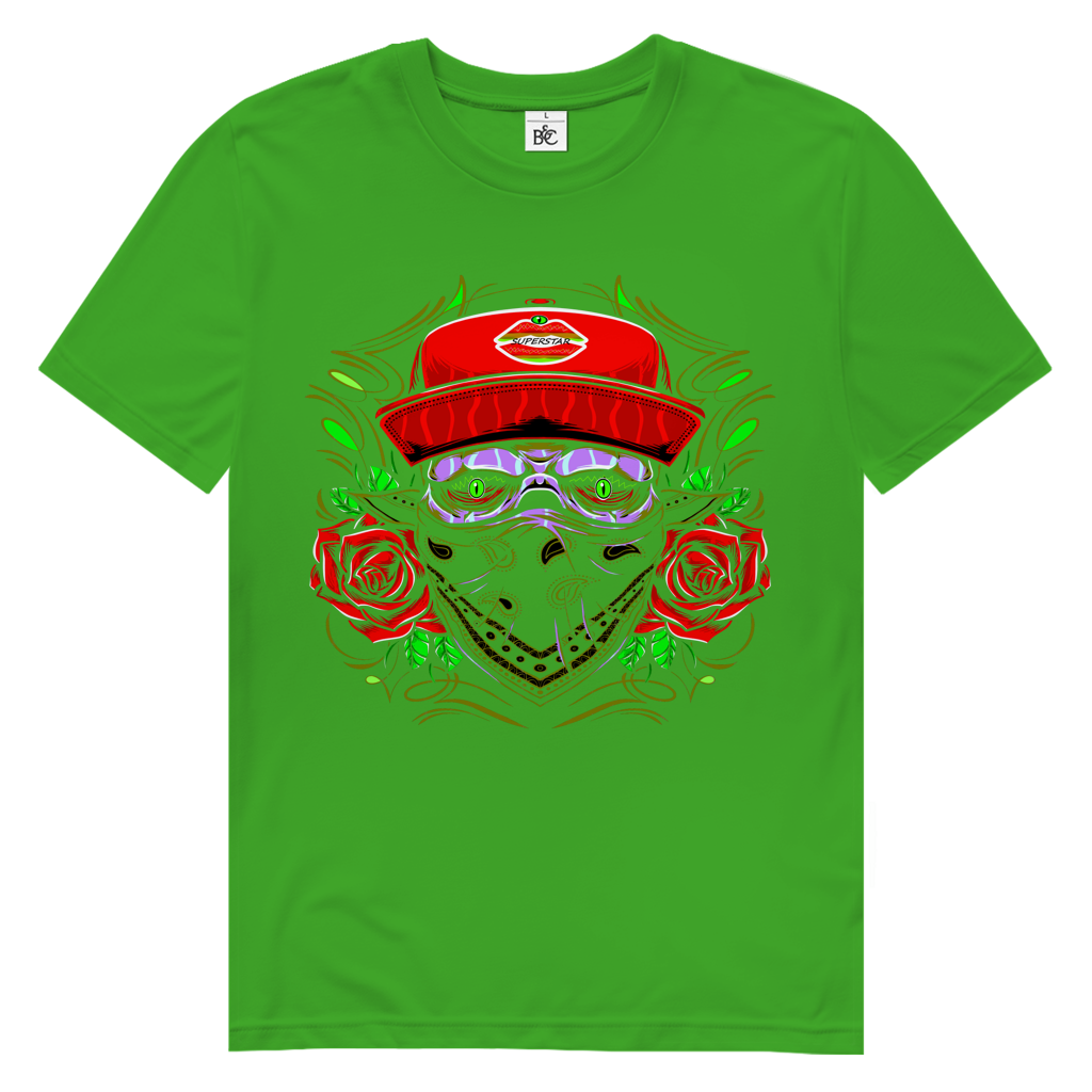 SUPERSTAR ROSE SKULL Herren Premium Bio T-Shirt