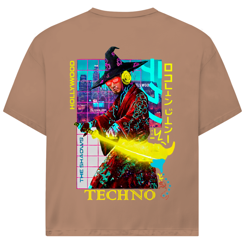 TECHNO NEON SAMURAI Jack and Jones Oversize T-Shirt