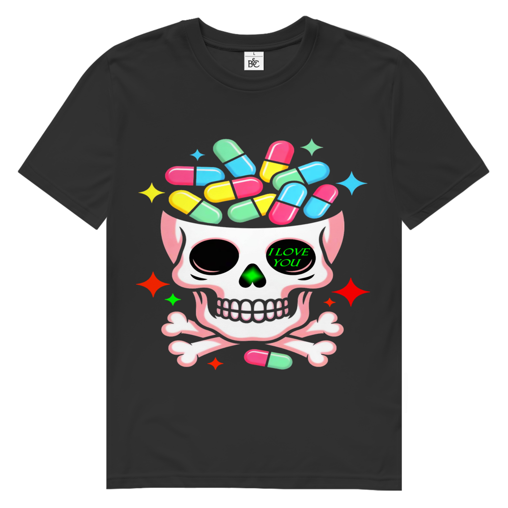 Toxic Love Skull  Herren Premium Tshirt