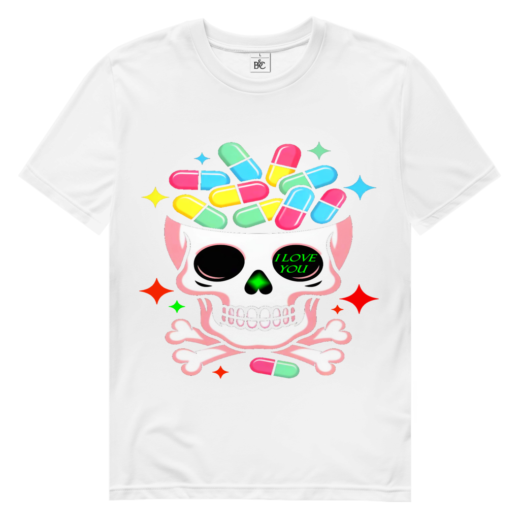 Toxic Love Skull  Herren Premium Tshirt