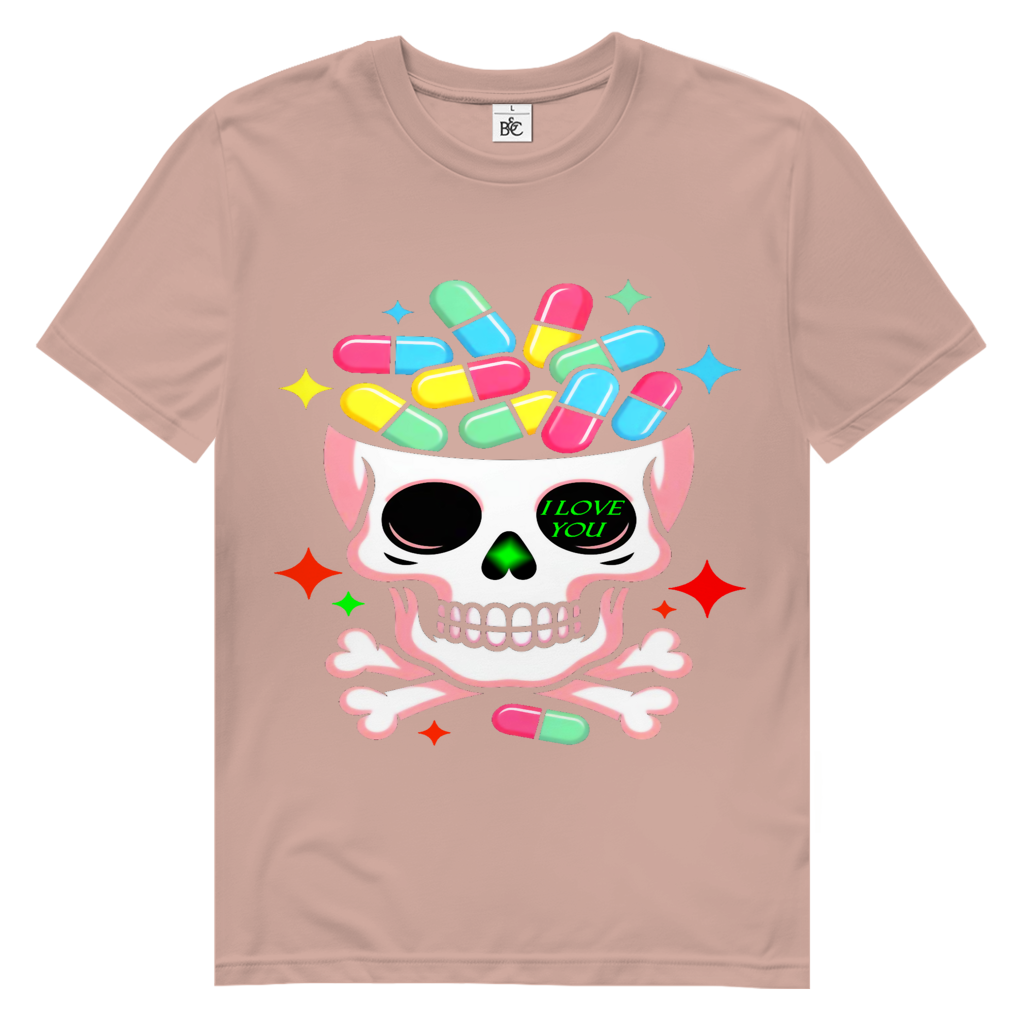 Toxic Love Skull  Herren Premium Tshirt