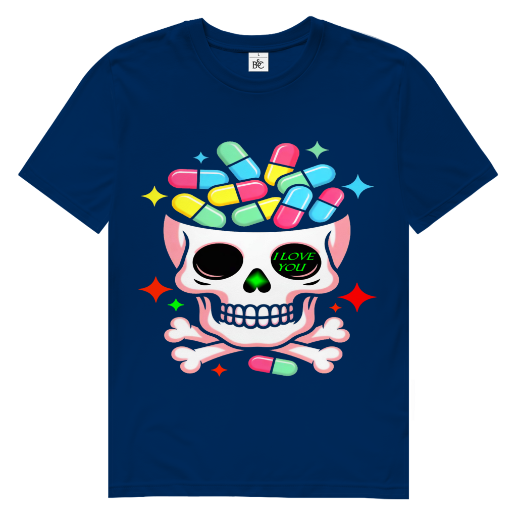 Toxic Love Skull  Herren Premium Tshirt