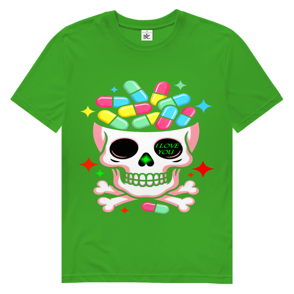 Toxic Love Skull  Herren Premium Tshirt