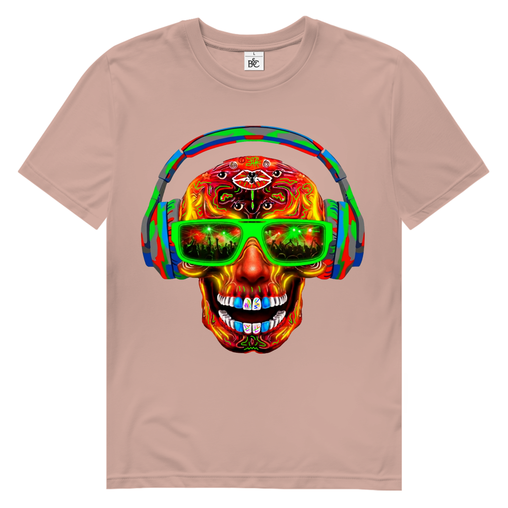 MUSIK SKULL Herren Premium Bio T-Shirt