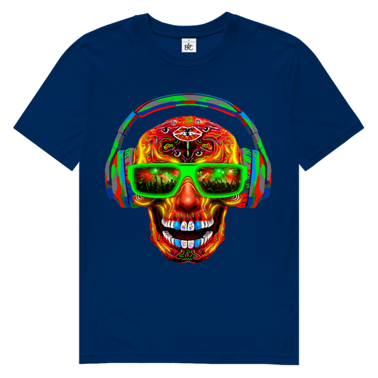 MUSIK SKULL Herren Premium Bio T-Shirt
