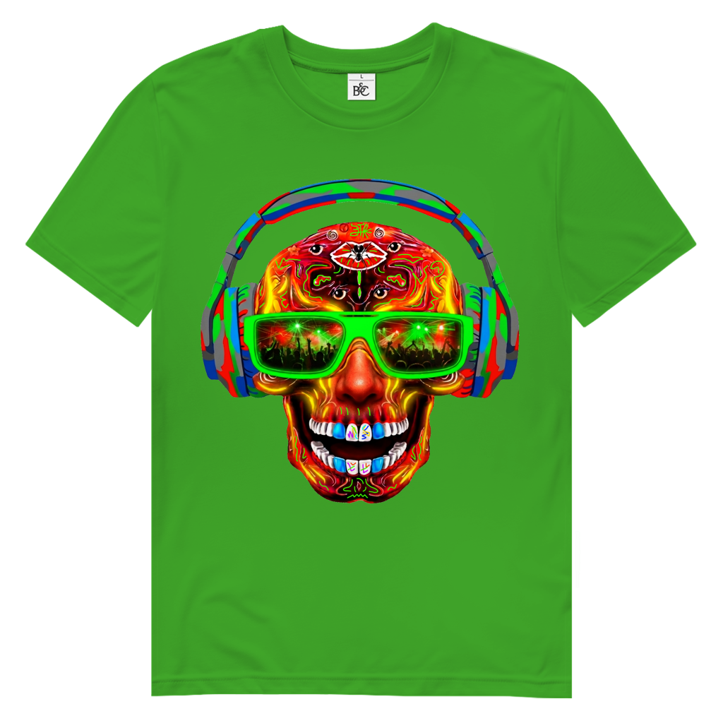 MUSIK SKULL Herren Premium Bio T-Shirt