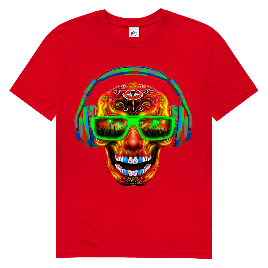 MUSIK SKULL Herren Premium Bio T-Shirt