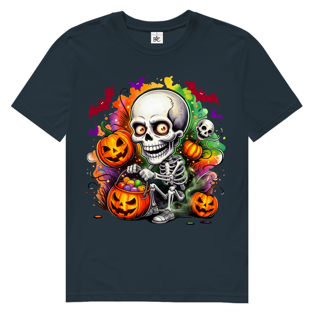 Color Explosion Skull Herren Premium Bio T-Shirt