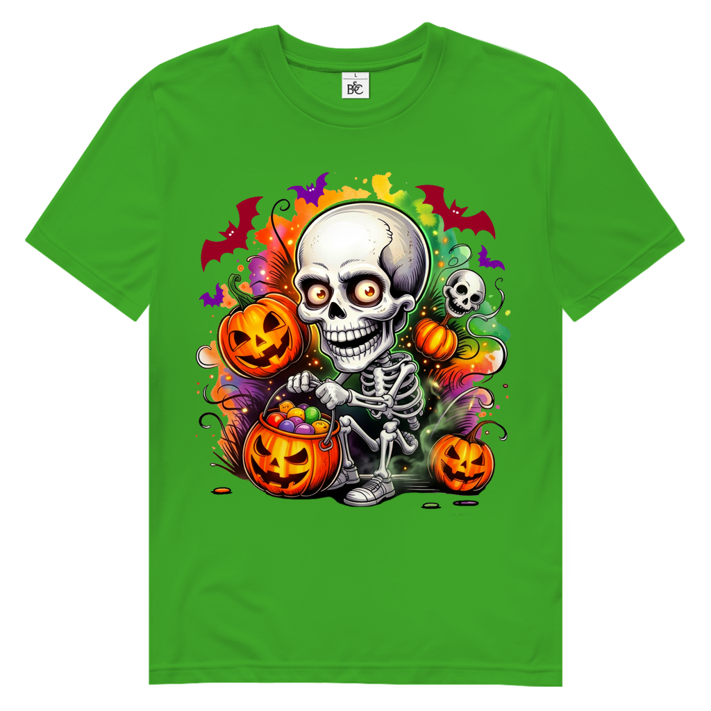 Color Explosion Skull Herren Premium Bio T-Shirt