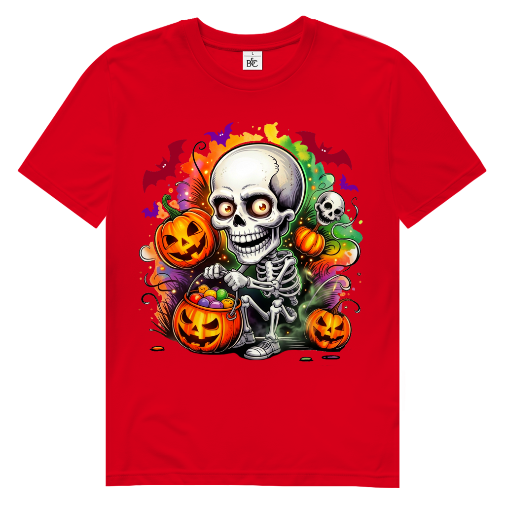 Color Explosion Skull Herren Premium Bio T-Shirt