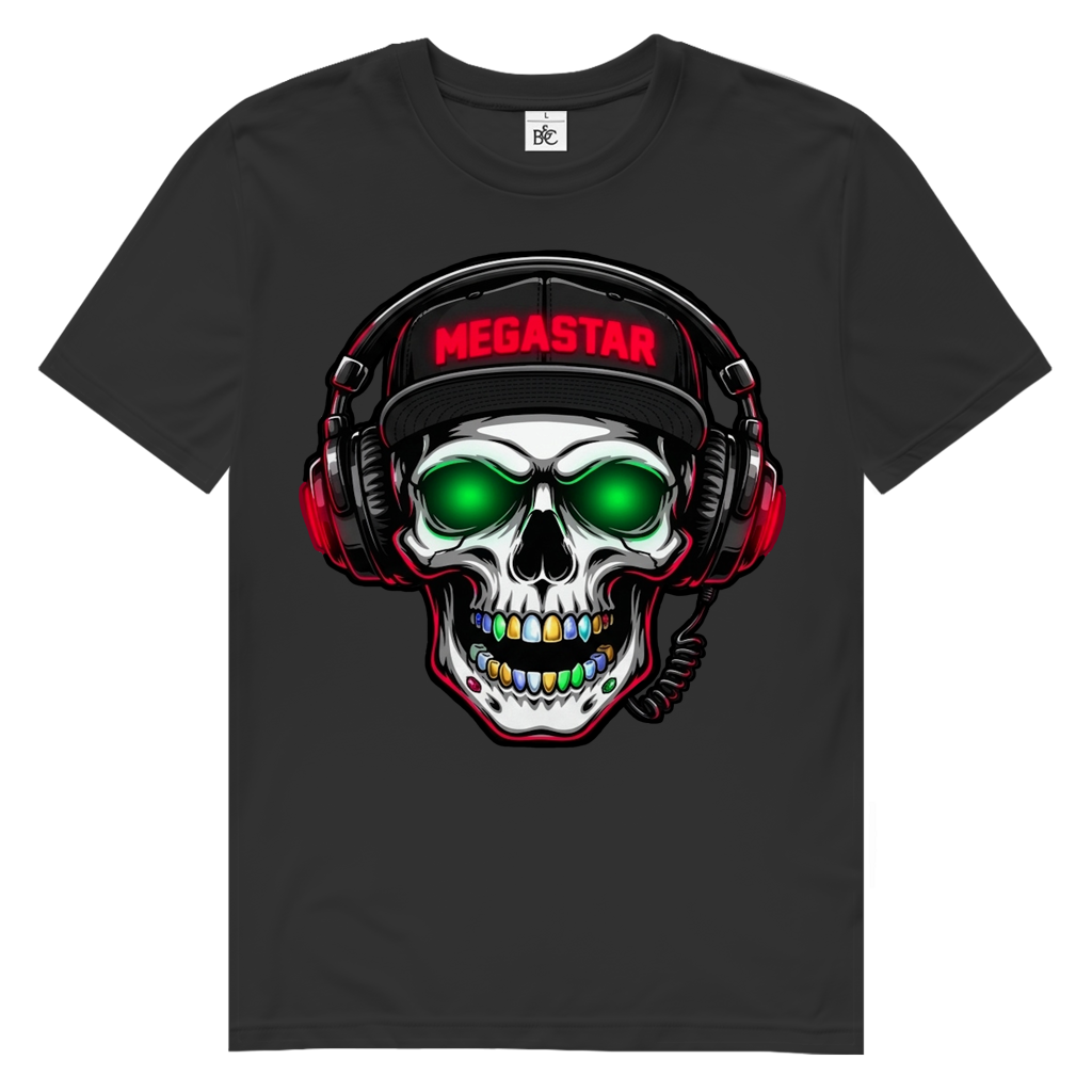 Herren Premium Bio T-Shirt MEGASTAR SKULL