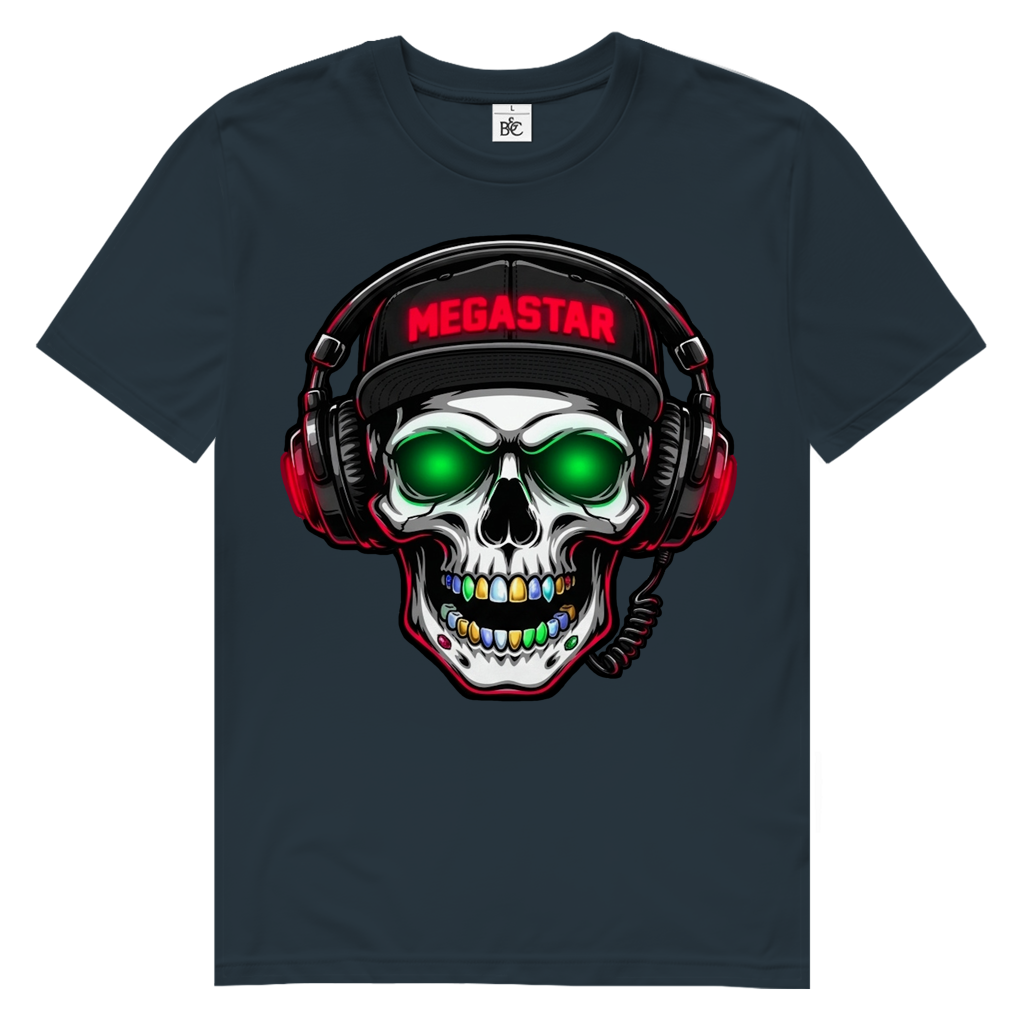 Herren Premium Bio T-Shirt MEGASTAR SKULL