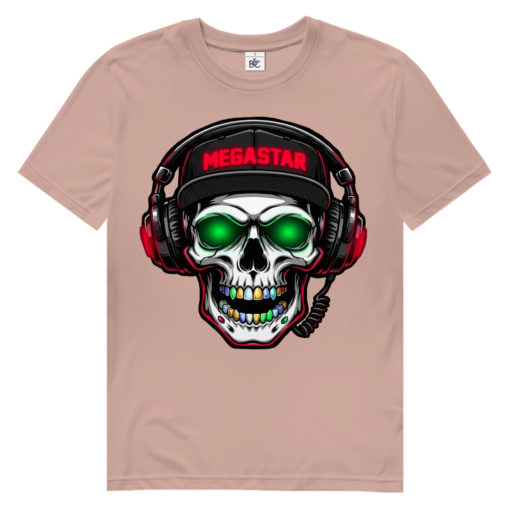 Herren Premium Bio T-Shirt MEGASTAR SKULL