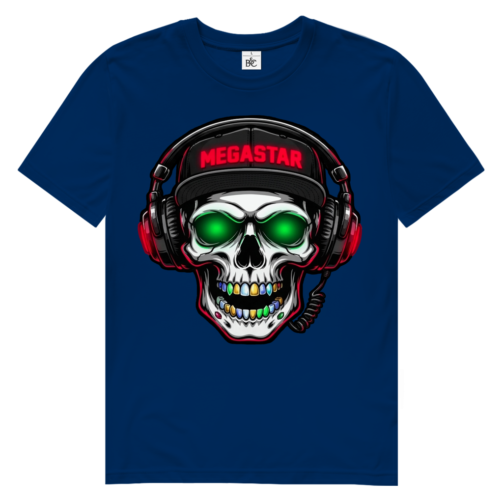 Herren Premium Bio T-Shirt MEGASTAR SKULL