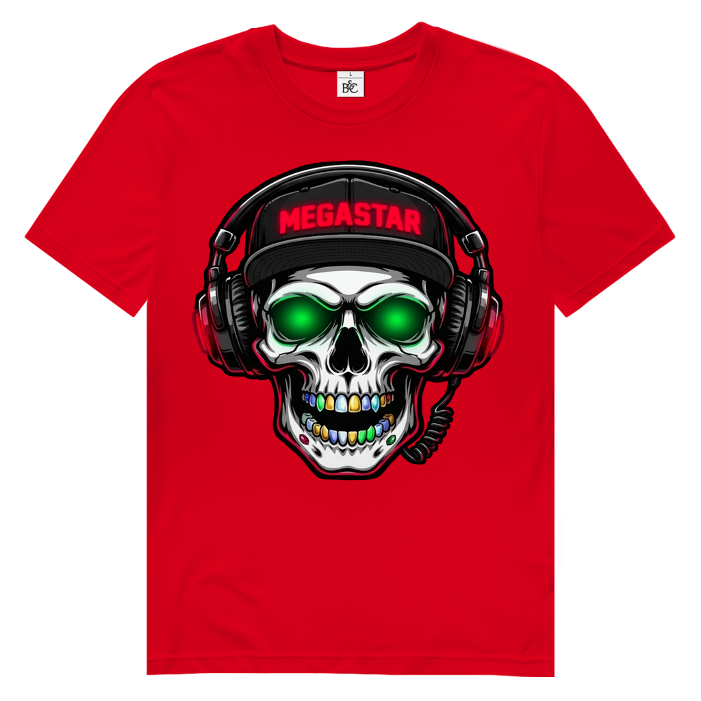 Herren Premium Bio T-Shirt MEGASTAR SKULL
