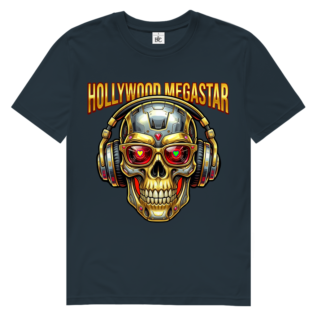 Herren Premium Bio T-Shirt HOLLYWOOD MEGASTAR