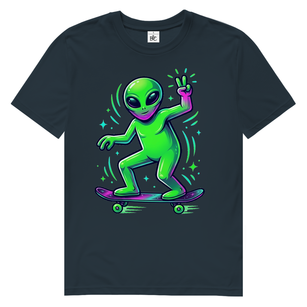 Alien On Board Herren Premium Bio T-Shirt