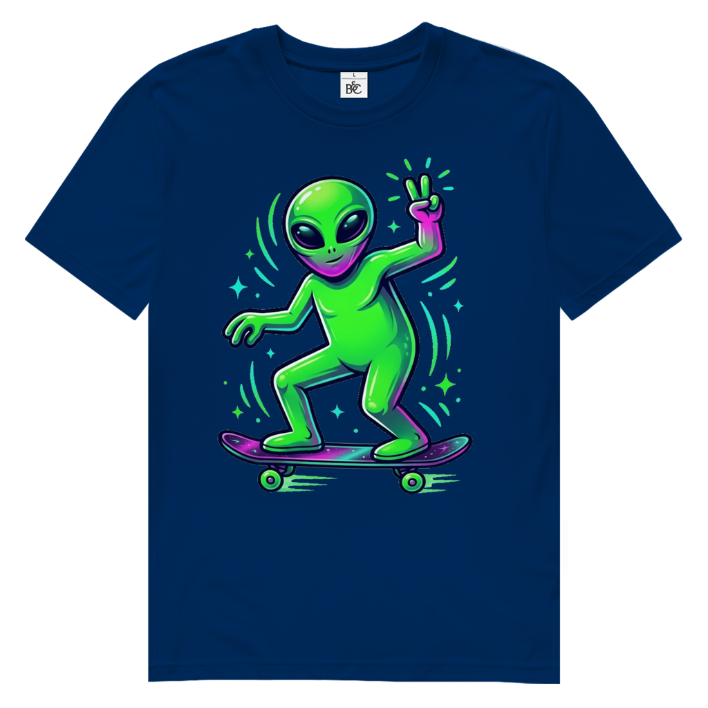Alien On Board Herren Premium Bio T-Shirt