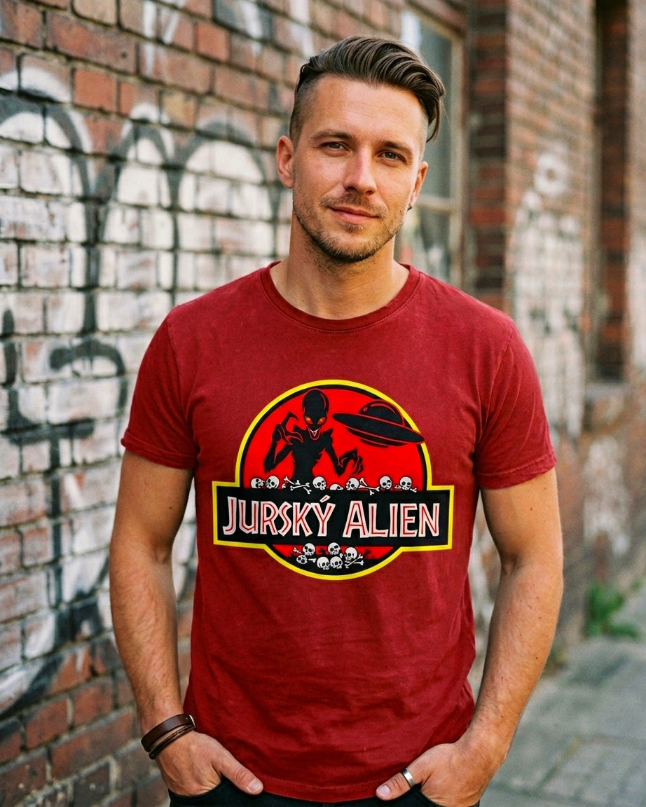 Herren Premium Bio T-Shirt ALIEN DESIGN