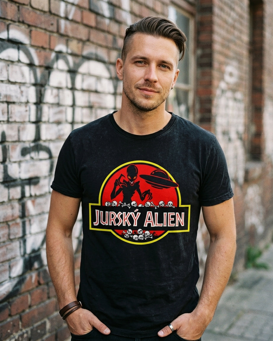 Herren Premium Bio T-Shirt ALIEN DESIGN