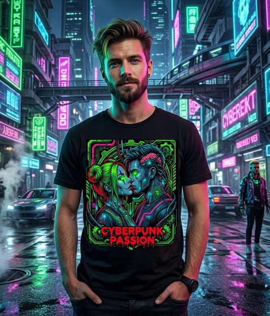 CYBERPUNK Herren Premium Bio T-Shirt