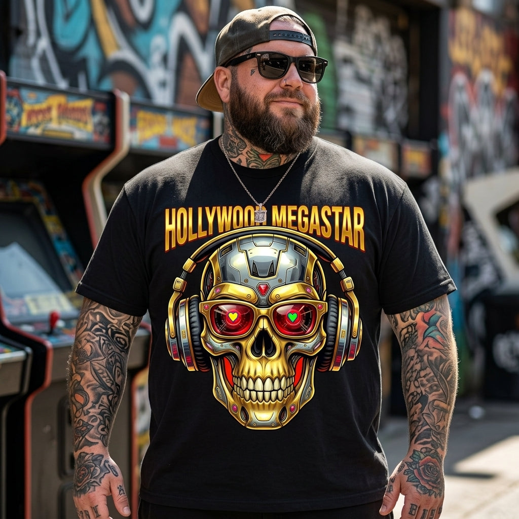 Herren Premium Bio T-Shirt HOLLYWOOD MEGASTAR