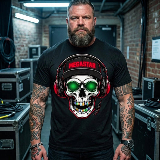 Herren Premium Bio T-Shirt MEGASTAR SKULL