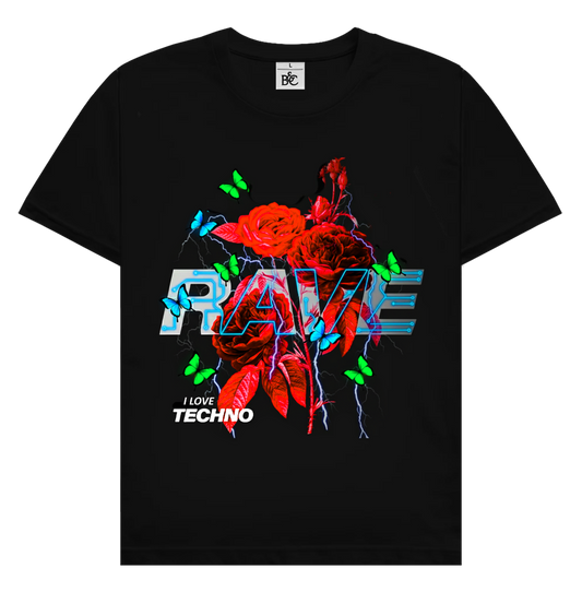 I LOVE TECHNO Herren T-Shirt