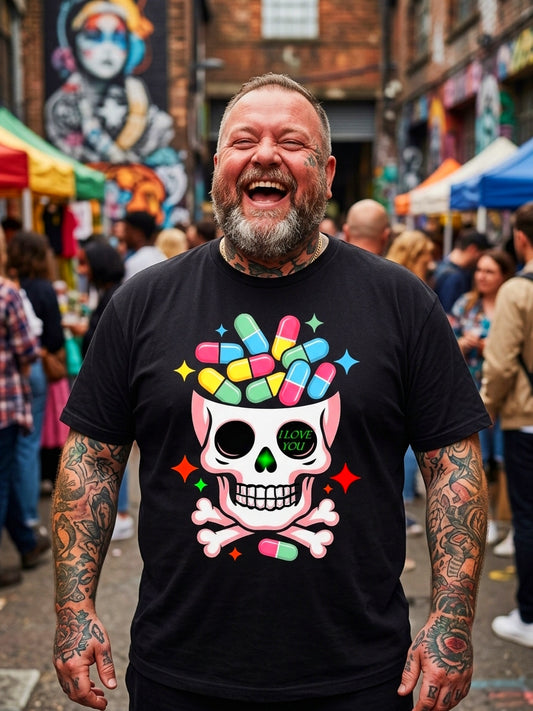 Toxic Love Skull  Herren Premium Tshirt