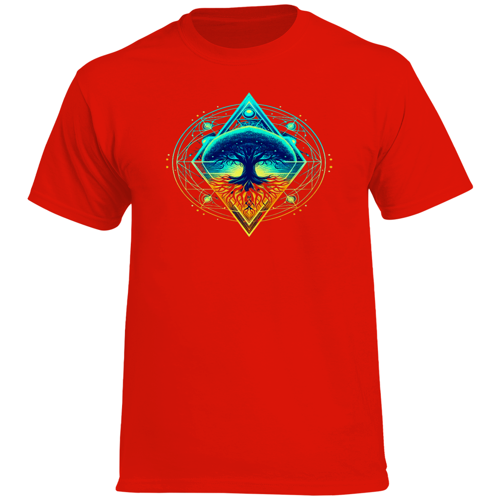 Kosmischer Baum des Lebens Herren T-Shirt