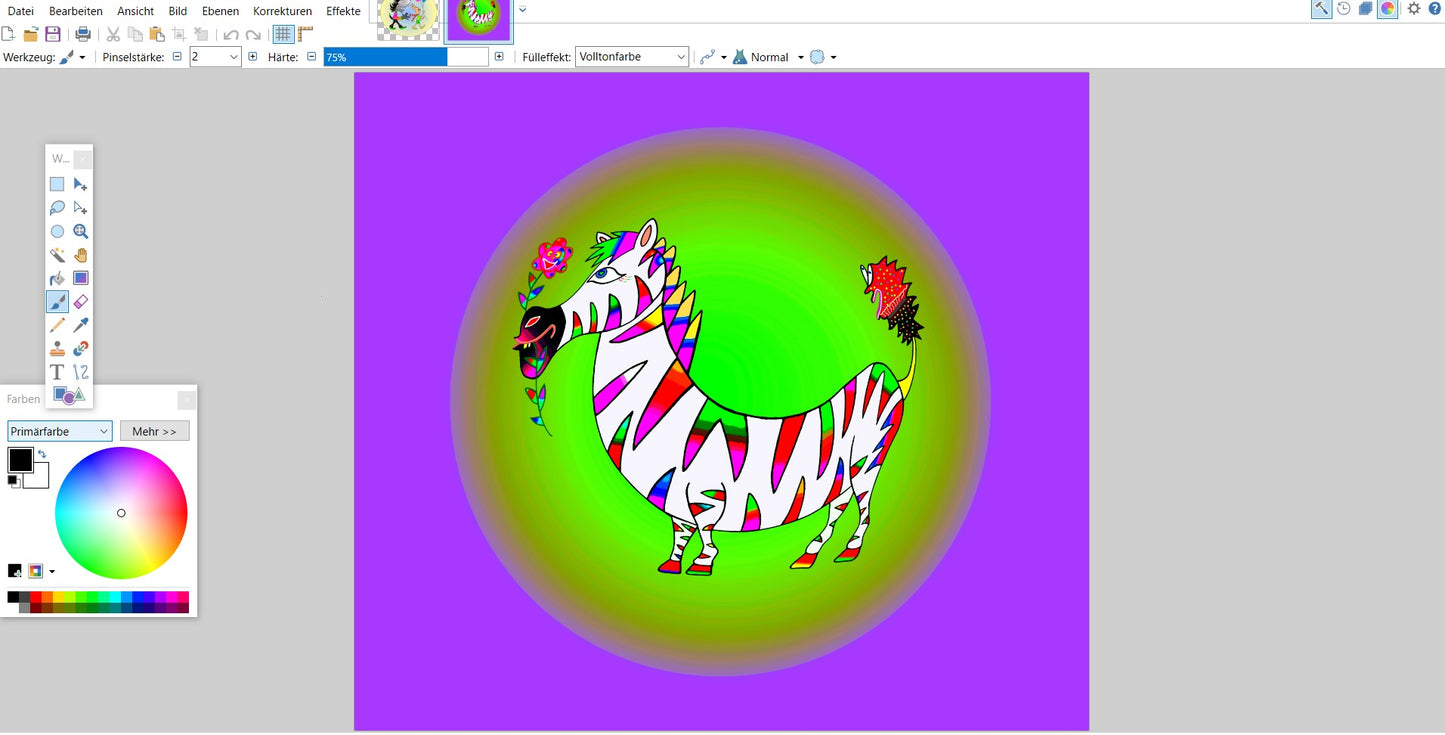 PaintNET und 3D Paint Bild Grafik Design lllustration Kurs